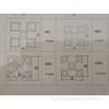 Anodized at pulbos na patong na aluminyo modular profile